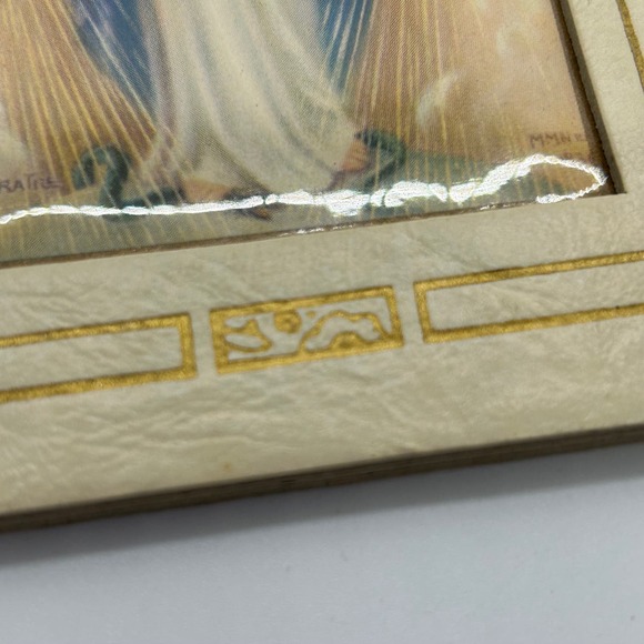 Vintage 1945 Prayer Card Framed Holy Mary - Picture 6 of 8